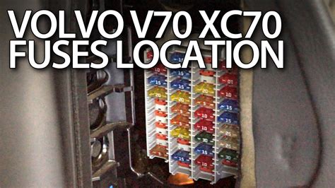 2004 volvo xc70 spare electrical plug near fuse box|Volvo V70 / XC70 (2000 to 2007) Fuses List and .